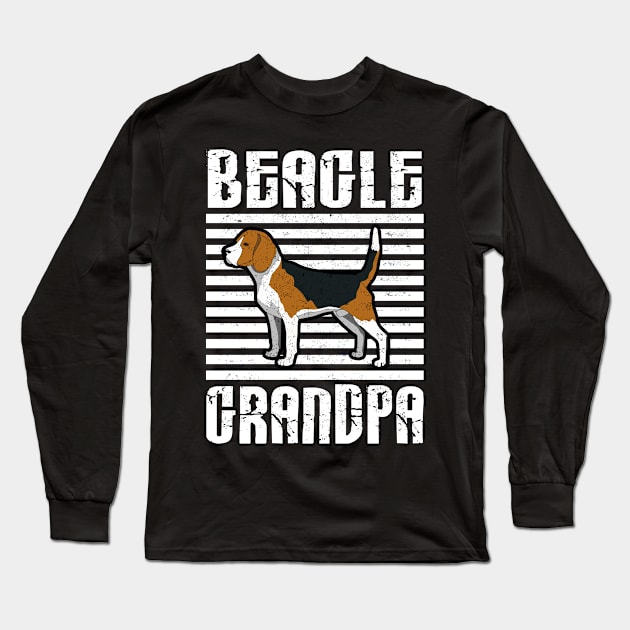 Beagle Grandpa Proud Dogs Long Sleeve T-Shirt by aaltadel